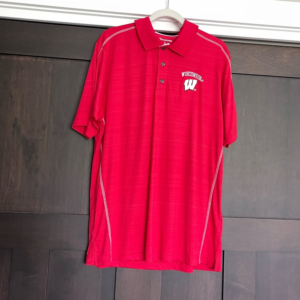 Champion Men’s University of Wisconsin Badgers Polo Size Large